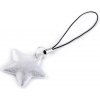 Reflexný prívesok / tiahlo hviezda biela 1ks