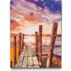 Vymalujsisam.sk Maľovanie podľa čísiel - Západ slnka na pláži Veľkosť: 30x40cm, Rám: Na plastovej doske