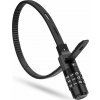 RockBros Zámek na cyklistickou helmu s kombinačním zámkem 0,5 m - černý