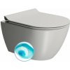 GSI PURA závesná WC misa, Swirlflush, 36x50cm, cenere dual-mat 881617
