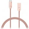 Kábel Connect IT CCA-5010-RG USB-C (Type C) - USB-A, 1m, růžový