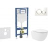 Geberit Duofix - Set predstenovej inštalácie, klozetu Oudee Vortex a dosky softclose, tlačidlo Sigma20, biela/pozlátená SANI11CA3187B