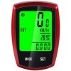 Verk 14396 Vodeodolný tachometer na bicykel IPX4 červená