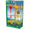 Vláčkodráha Brio World 33835 Svietiace stavebný žeriav (7312350338355)