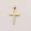 KA 2722LOT - Zlatý prívesok krížik so zirkónmi 0.85 g 0.85 g
