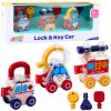 LEAN TOYS Sada autíčok s kľúčmi – 3 kusy