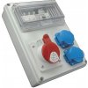SEZ-CZ Zásuvková rozvodnica 1x1643+2x230 V, istená, s chráničom, IP 44