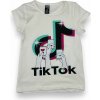 Dievčenské tričká tiktok Biela