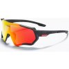 KDEAM Collins 02 cyklistické okuliare, Black / Red