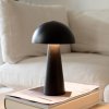 Markslöjd Akumulátorová stolová lampa Fungi pre vonkajšie použitie, čierna - 108655