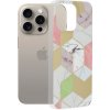 Techsuit Marble Series kryt na iPhone 15 Pro Max – fialový Hex
