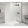 Polysan ARCHITEX BLACK MATT sprchová zástena 962 mm, sklo Flute AXB100FL
