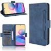 Peňaženkové kožené puzdro SKIN na Xiaomi Redmi Note 10 5G - Modrá