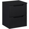 CMD Skrinka do kúpeľne NOVA BLACK 82-50-2S A čierna/čierna