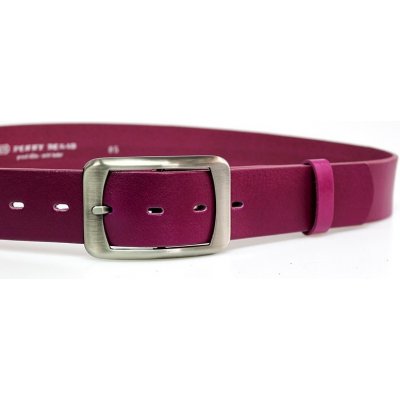 Penny Belts dámsky kožený opasok 16253 fuchsiový