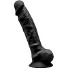 Silexd - Model 1 Realistic Penis Premium Silexpan Silicone Black 20 cm