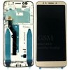 LCD Displej + Dotykové sklo Motorola Moto G6 Play + rám - zlatý