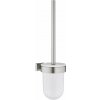 Grohe Essentials Cube WC kefa s držiakom, supersteel 40513DC1-GR