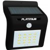 Platinium Nástenné solárne LED svetlo s detektorom pohybu, čierne