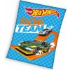 Detská deka Carbotex 150 x 200 cm, farebná, s motívom Hot Wheels