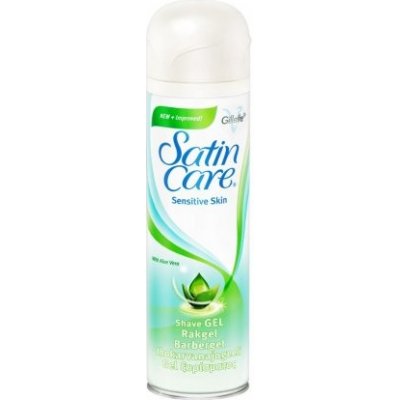 Gillette Satin Care Sensitive Skin Aloe Vera dámsky gél na holenie 200 ml