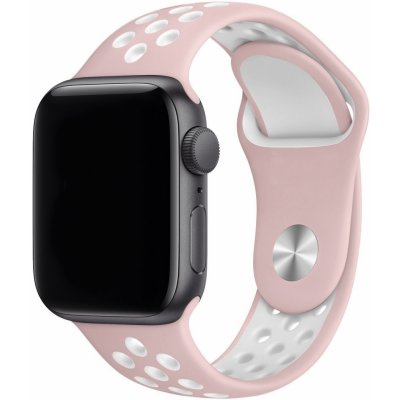 Eternico Sporty na Apple Watch 38 mm/40 mm/41 mm Cloud White and Pink AET-AWSP-WhPi-38