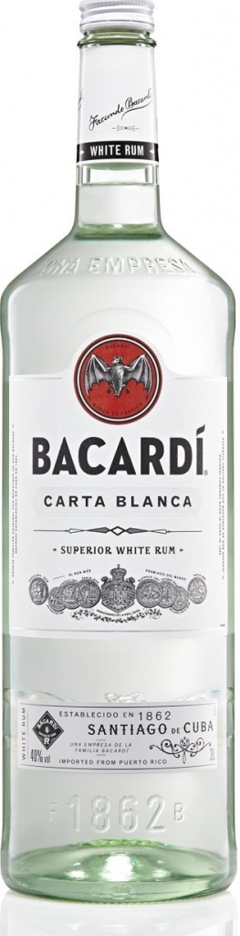 Bacardi Carta Blanca 37,5% 3 l (čistá fľaša) od 58,9 € - Heureka.sk