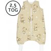 Celoročný spací vak s nožičkami, Žirafky béžové, S