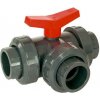 PVC guľový trojcestný ventil – 32 mm, L-prietok