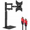 Držiak na televízor s poličkou pre TV 23 32 42 43 palcov 25 kg + kábel HDMI 1,8 m