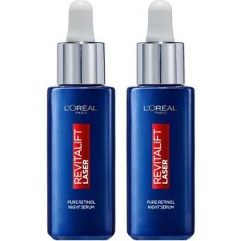 L'Oréal Paris Revitalift Laser Pure Retinol Night Serum sada 2x pleťové sérum 30 ml
