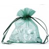 Darčekové vrecúško 9x11 cm organza - 10 ks 34 zelená jedla