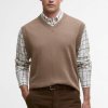 Barbour Kelson Knitted Vest — Stone - XL
