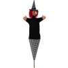 Kornútová bábka 3v1 Čarodejnica čierna, 60 cm