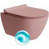 GSI PURA závesná WC misa, Swirlflush, 36x50cm, blush dual-mat 881624
