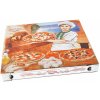 Krabica na pizzu 32,5 x 32,5 x 3 cm biela s potlačou, 100 ks