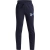 Detské tepláky na voľný čas Under Armour B RIVAL FLEECE CBLCK GRAPHIC JOGGERS modré 6004995-403 - YXL