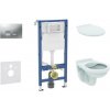 Geberit Duofix - Set predstenovej inštalácie, klozetu Alpha a dosky, tlačidlo Delta35, matný chróm SANI11CD2145