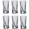 Bohemia Crystal Poháre na pálenku Quadro 2K936 0 99A44 6 x 50 ml