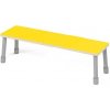 Šatňová lavička, 120 cm žltá
