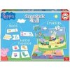 Educa Puzzle domino a pexeso Peppa Pig Disney Superpack 4v1