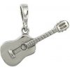 Strieborný prívesok klasická gitara