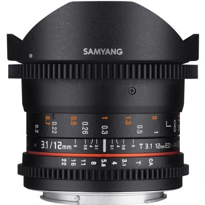 Samyang 12mm T3.1 VDSLR ED AS NCS Fish-eye Canon EF-M