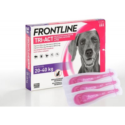 Frontline Tri-Act Spot-On Dog L 20-40 kg 3 x 4 ml