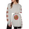 Santa Cruz Classic Dot Raw crew Heather Grey