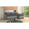 Rohová rozkladacia sedačka ELMON tmavosivá-svetlosivá