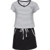 Russell Athletic SS Dress čierna biela