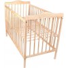 NEW BABY Detská postieľka JACOB prírodná 125x68x15 drevený design
