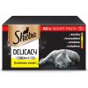 SHEBA Delicacy v želé s kačacinou s kuracím mäsom s hydinou s morčacím mäsom 80 x 85 g