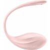 Satisfyer Rebrovaný Lotos - vibračné vajíčko na diaľkové ovládanie (ružové)